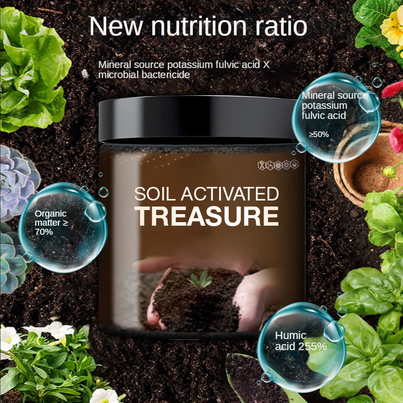 Soil Activated Treasure Improve Plant Growth Environment Strong Rooting Improve Fertilizer Efficiency Soil Remediation