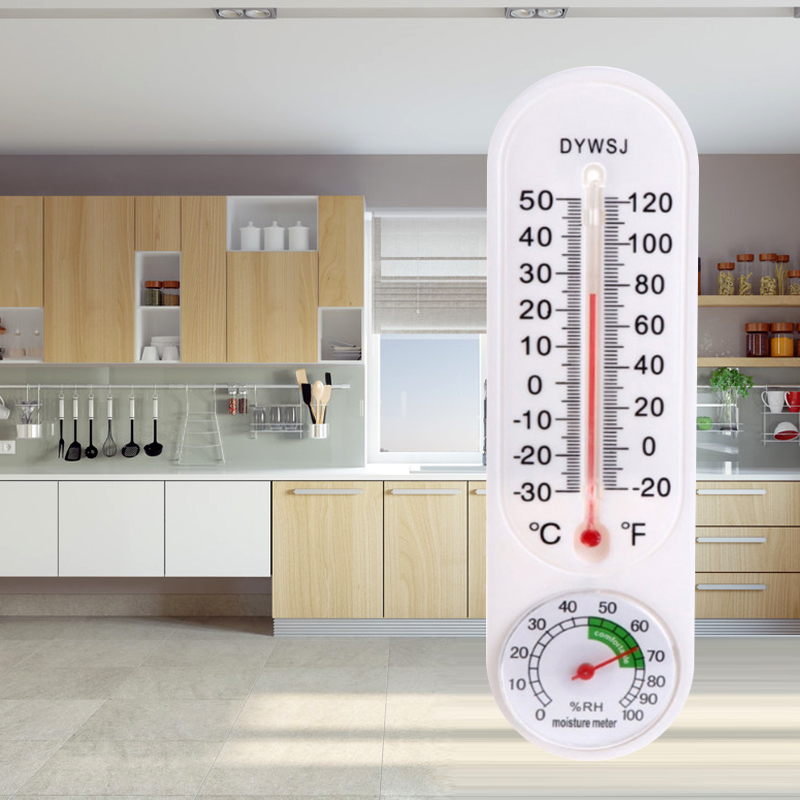 23 CM Long Wall Hanging Thermometer Indoor Outdoor Garden Home Garage Office Room Hanging Logger Temperature Measurement Tool