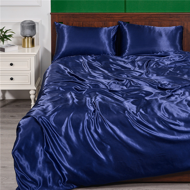 Satin Bed Linen Sets  Bedding Sets Double Bed Duvets Solid Color Duvet Cover Sets Twin King Queen Duvets Covers 200x240