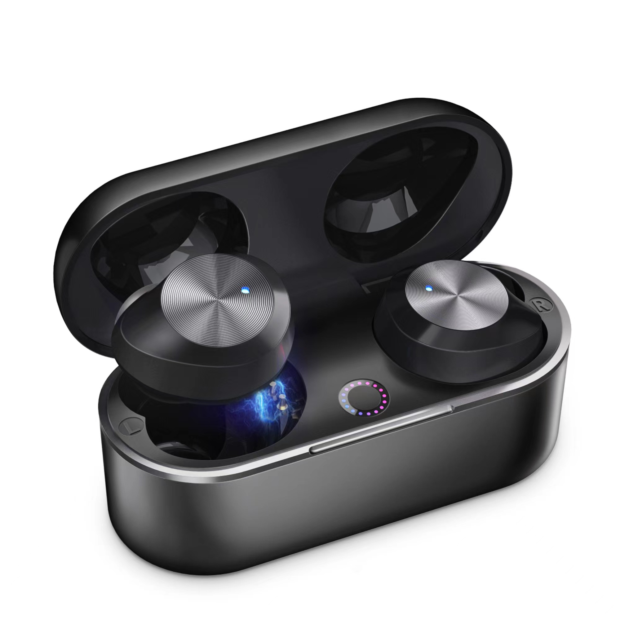 TWS Wireless Bluetooth Headset 5.3 Aluminum Alloy Mini Binaural In-Ear Noise-Canceling Waterproof Sports Microphone Earphone