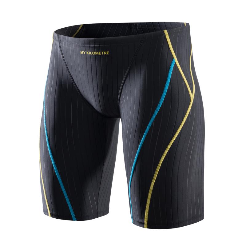 MY KILOMETRE Jammers For Men Size S To 4XL Swim Jammer Swimsuit For Practice And Competition Team Suit Athletic Swimming Shorts