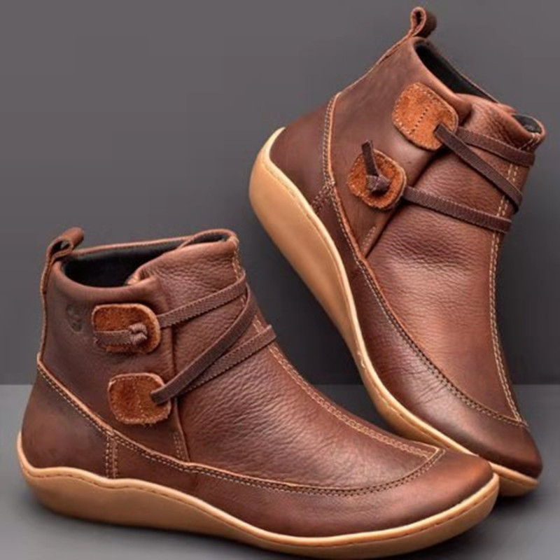 Women Boots Ankle Boots Roman Pointed Casual Booties Spring Autumn Female Boots Ladies Western Stretch Botas Leather Botas Mujer