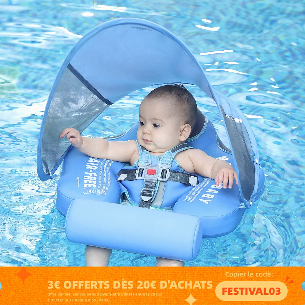 LANBENA Mambobaby Solid Non-inflatable Newborn Baby Waist Float Lying Swimming Ring Pool Toys Swim Ring Swim Trainer For Infant