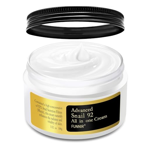 Snail Mucin 92% Repair Cream Face Moisturizer 100g, Face Cream for All Skin Types Youthful and Radiant Formula, Skincare Products